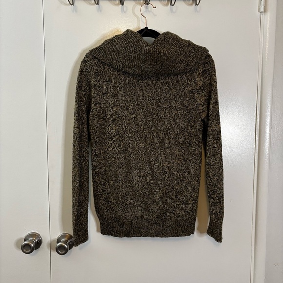 Michael Kors Brown Cowl Neck Sweater with Textured Knit - Picture 8 of 16